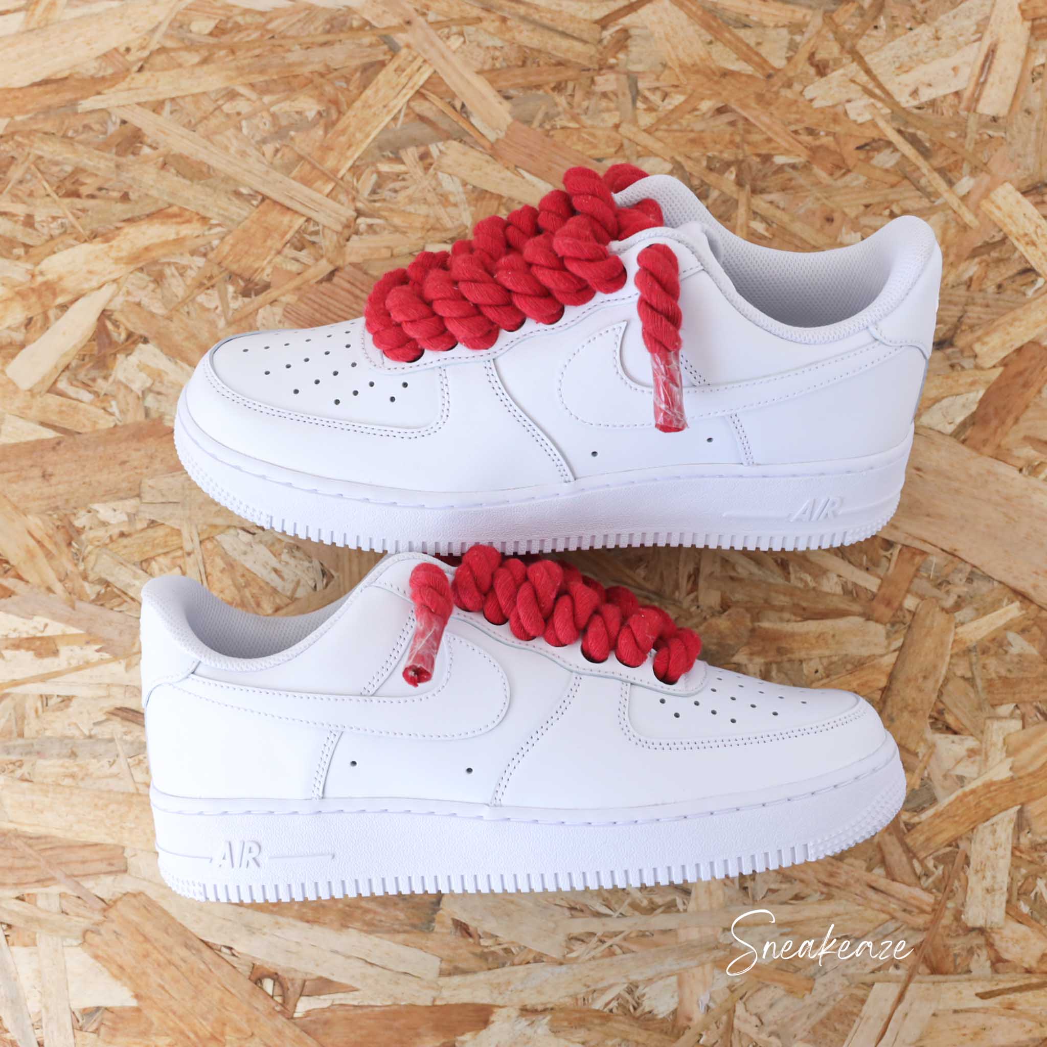 Nike Air Force 1 custom Rope Laces SNEAKEAZE CUSTOMS