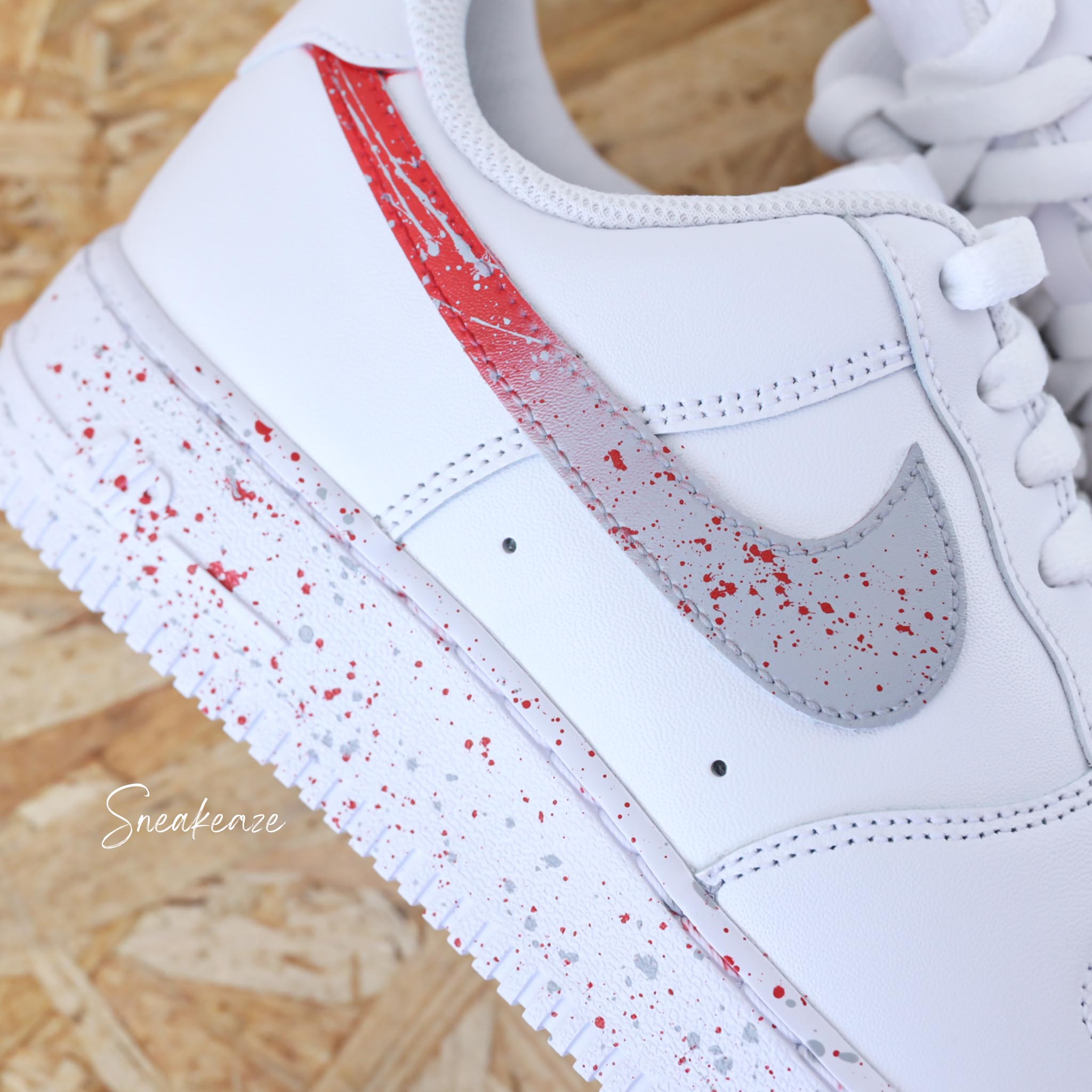 Nike air force 1 rouge et bleu best sale