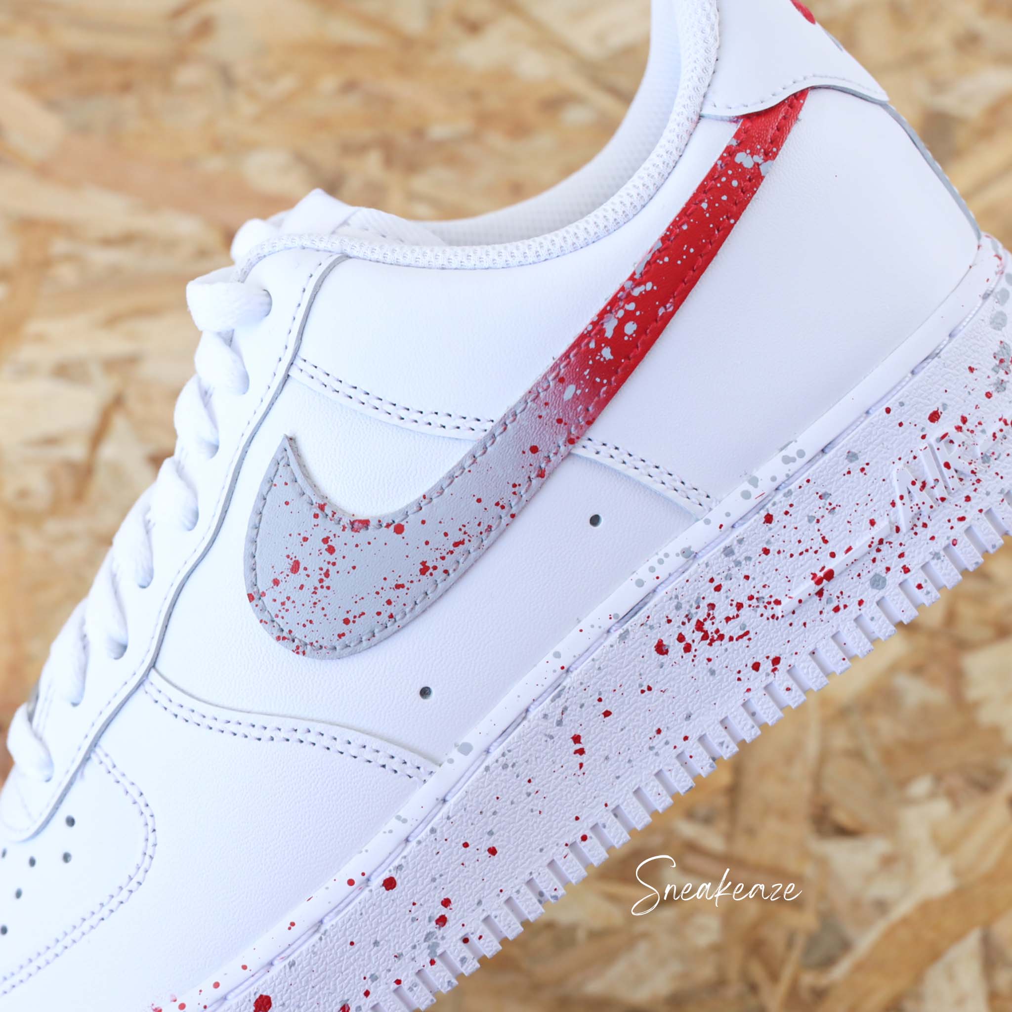 Air force 1 blanc et rouge best sale