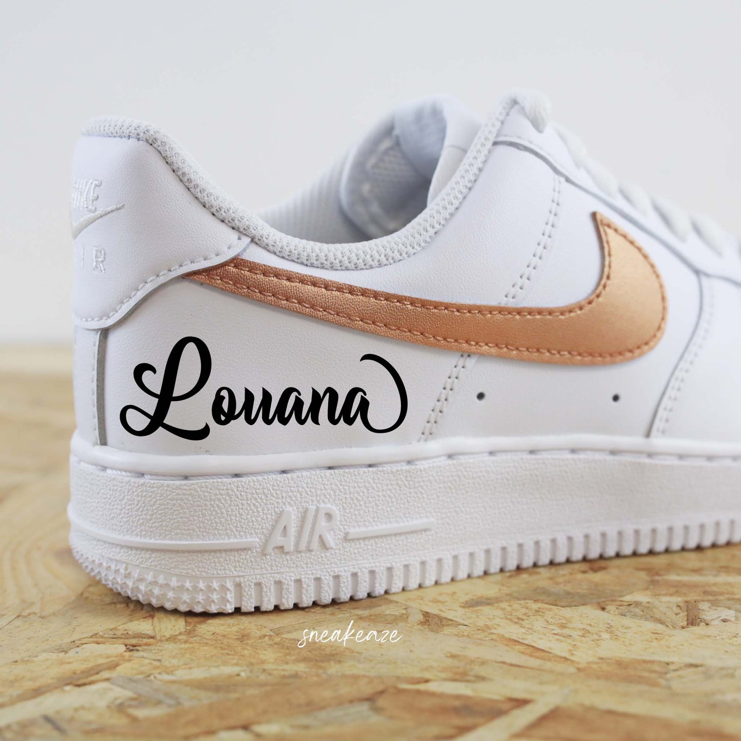 Prénom métallisé - Air Force 1 custom