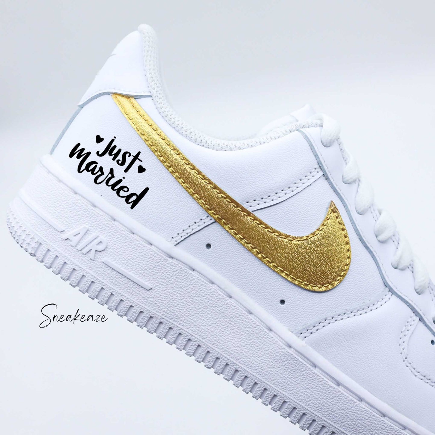 Just Married métallisé - Air Force 1 custom