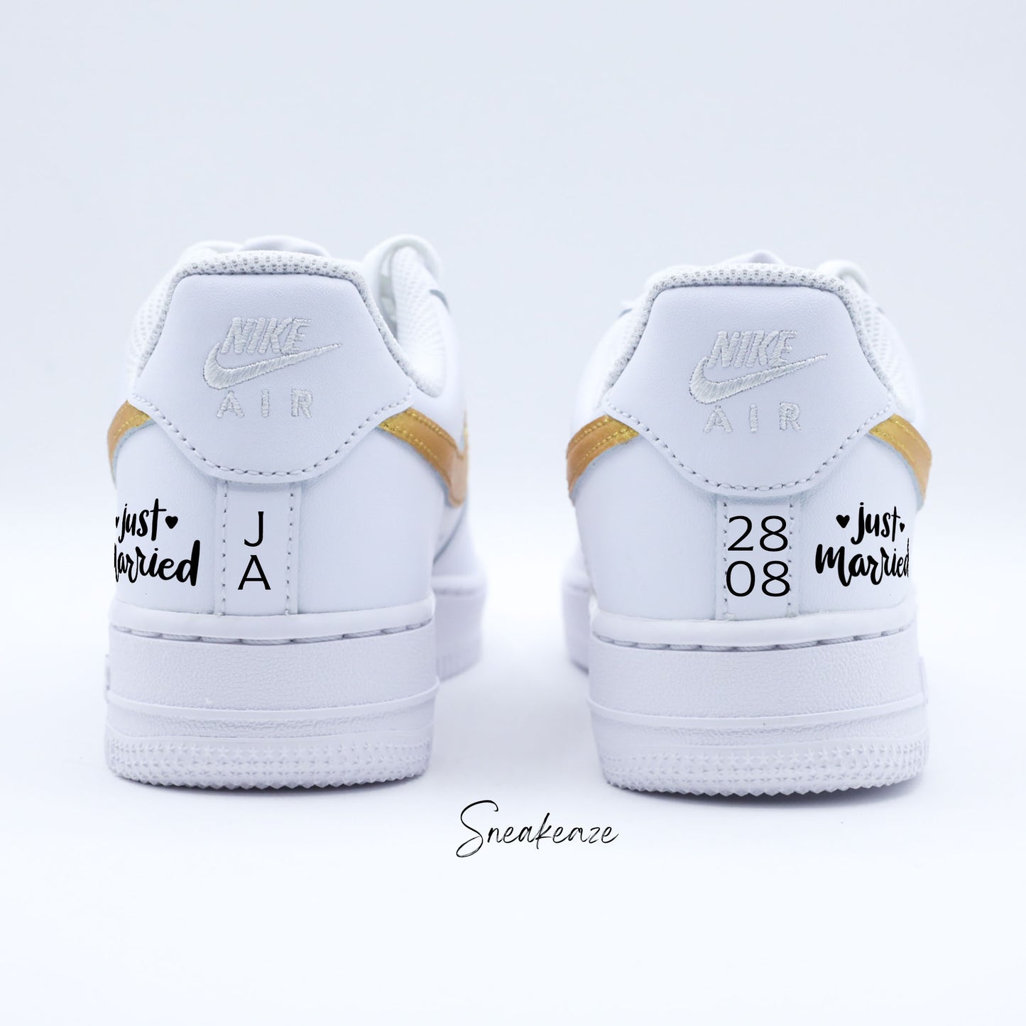 Just Married métallisé - Air Force 1 custom