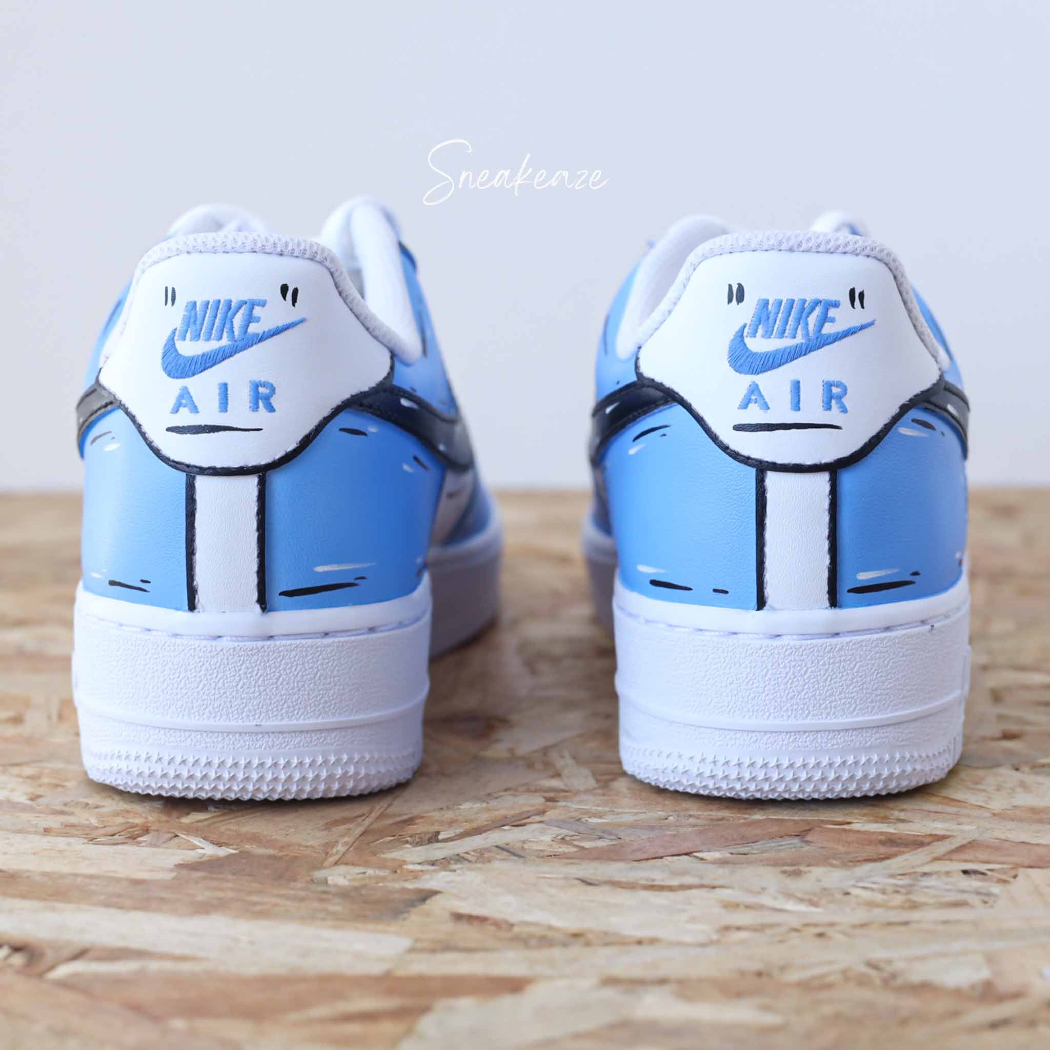 Cartoon Sketch couleur au choix Air Force 1 custom