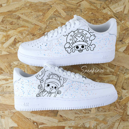 nike air force 1 custom manga animé one piece luffy Roronoa Zoro chopper sneakers af1 personnalisé customisé naruto dbz sasuke