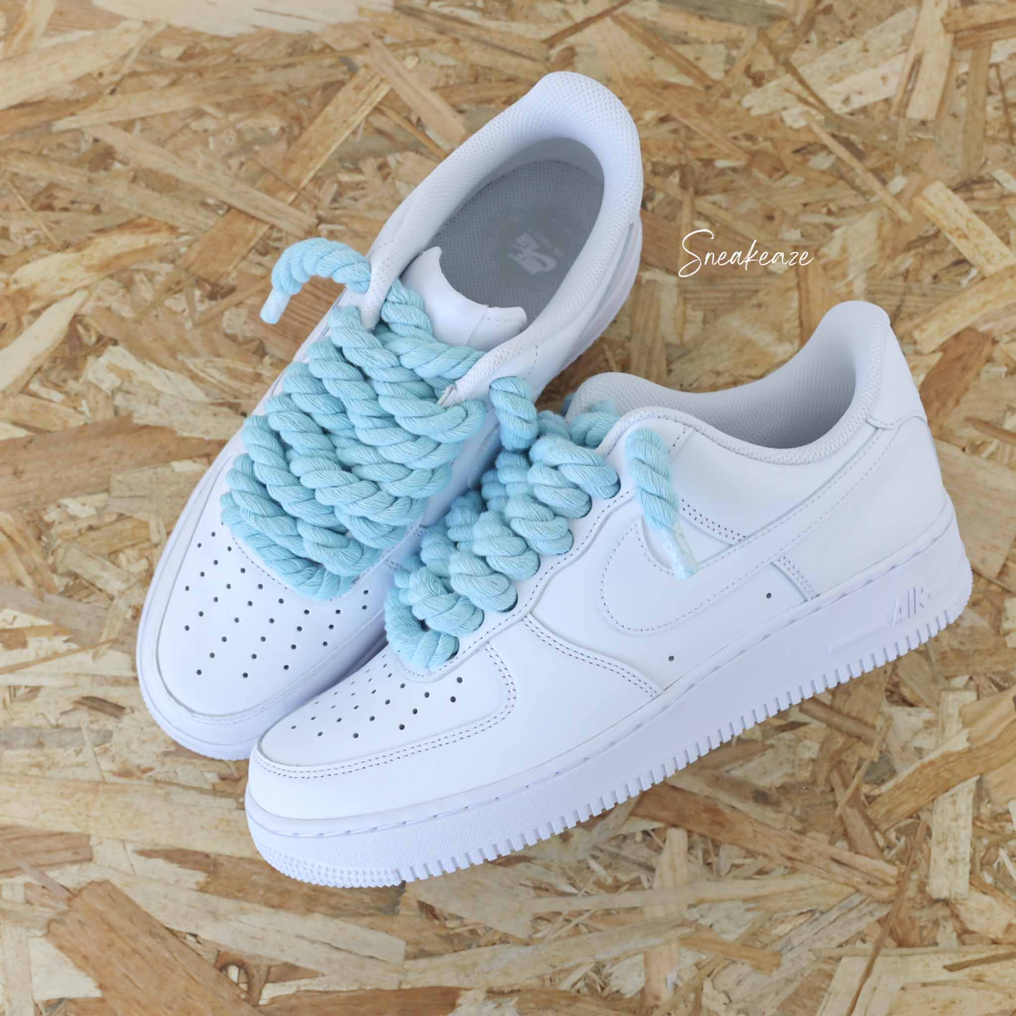 Air force 1 bleu clair best sale