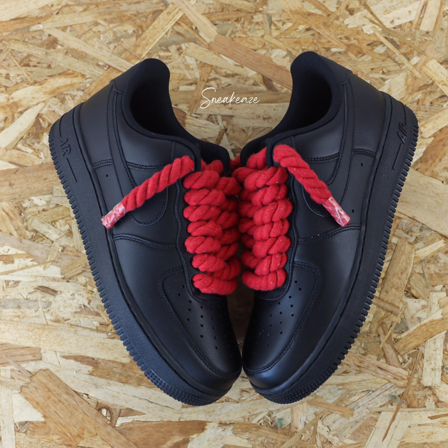 Ropes laces (couleur au choix) - Air Force 1 black custom