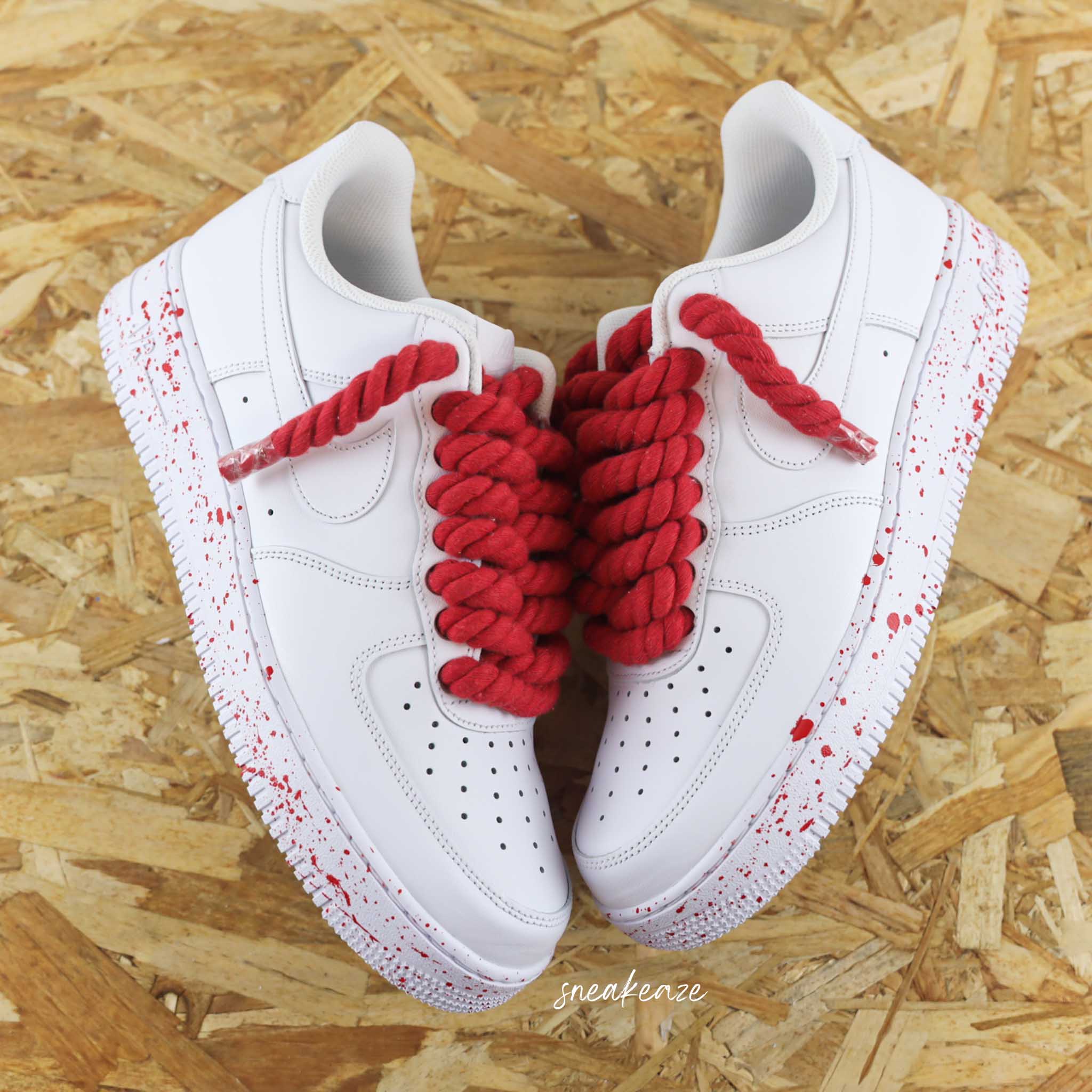 Rope Laces Splash couleur au choix Air Force 1 custom