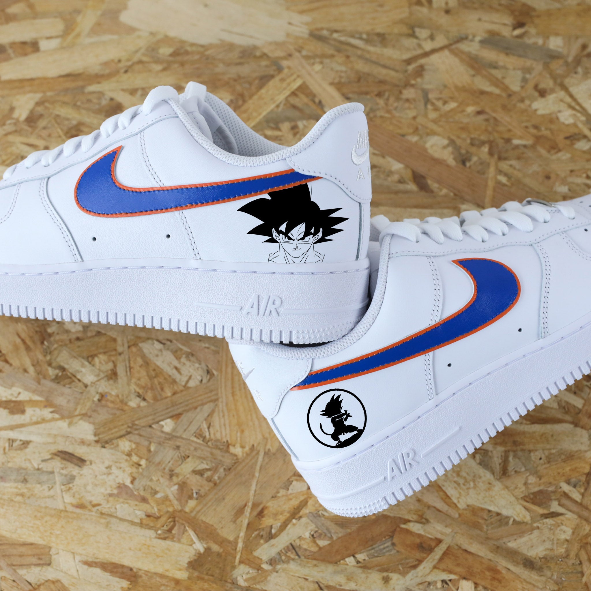 Nike Air Force 1 custom Dragon Ball Z Goku SNEAKEAZE CUSTOMS