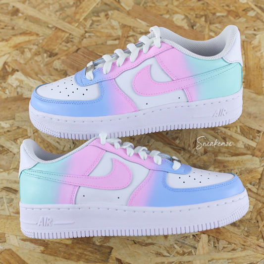 Dégradé pastel - Air Force 1 custom