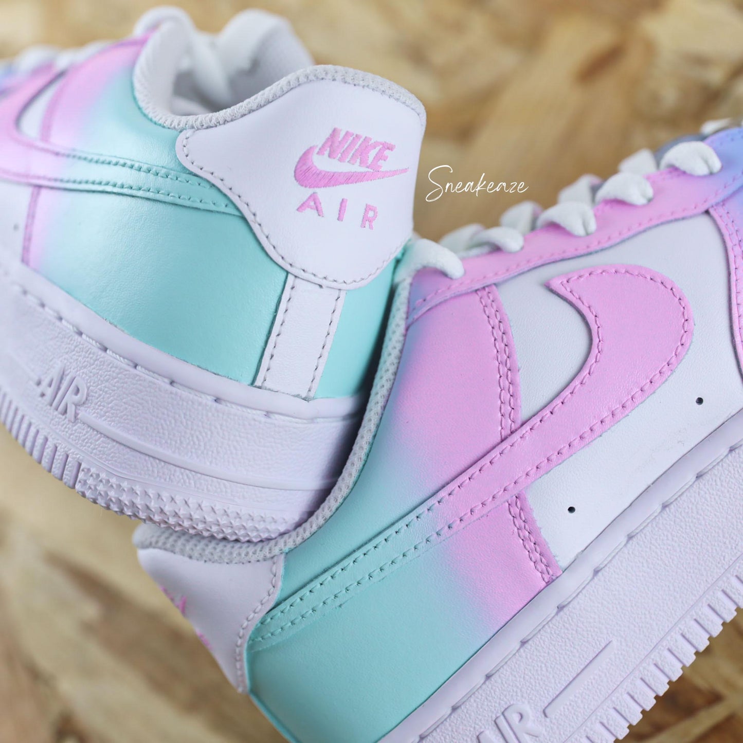 Dégradé pastel - Air Force 1 custom