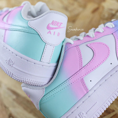 Dégradé pastel - Air Force 1 custom