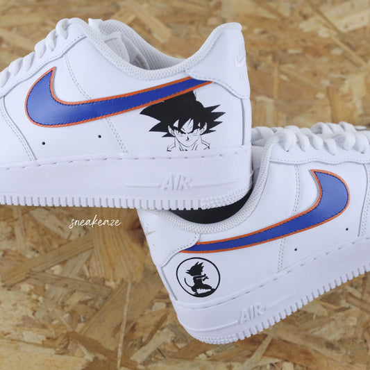 nike air force 1 custom dbz manga dragon ball z goku af1 sneakers sneakeaze