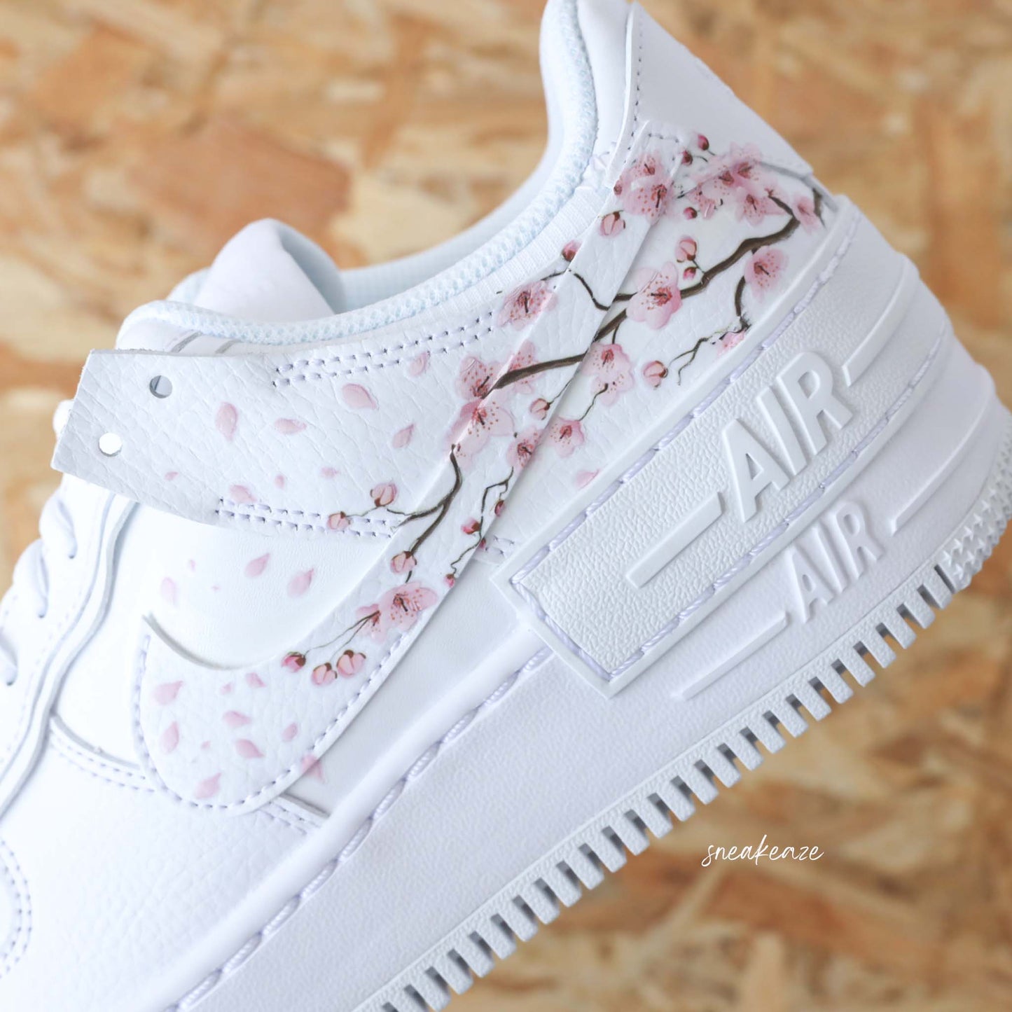 nike air force 1 custom sakura cherry blossom pastel sneakers af1 sneakeaze