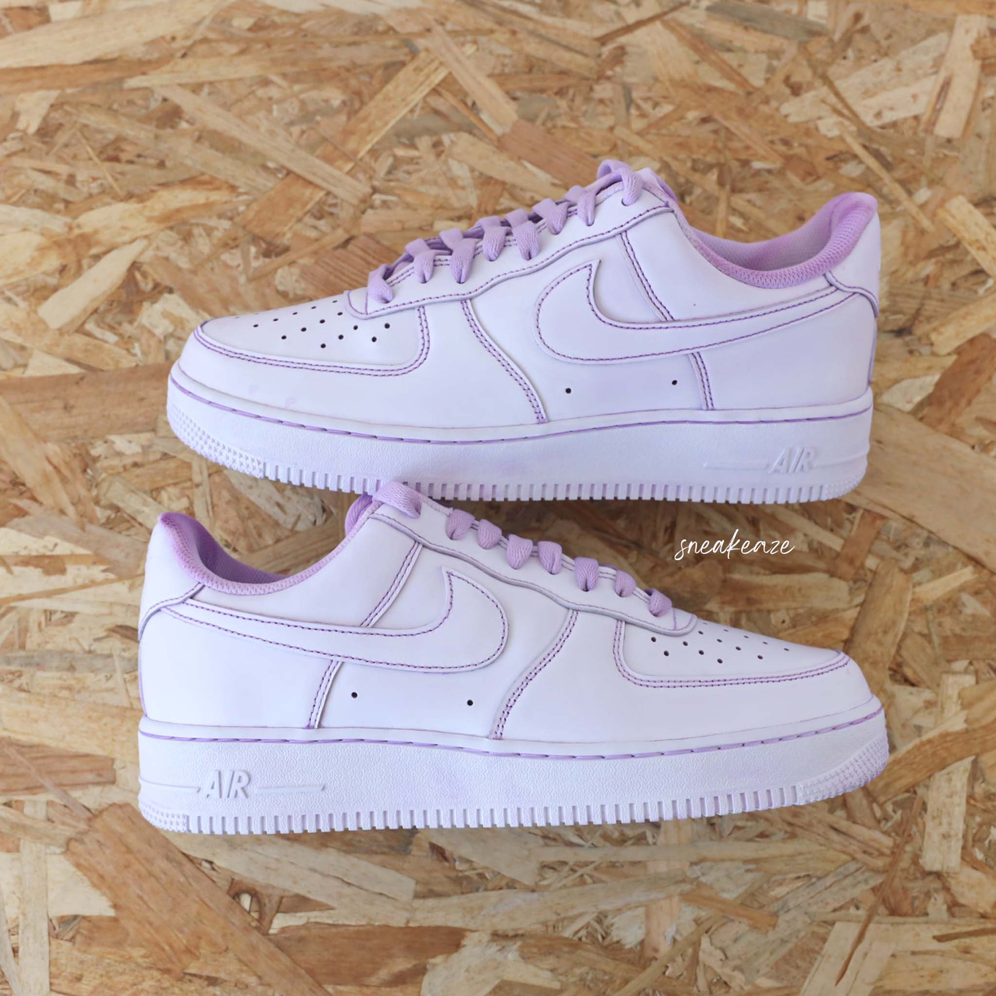 nike air force 1 custom dip dye sneakers men AF1 full pink teinture sneakeaze hype