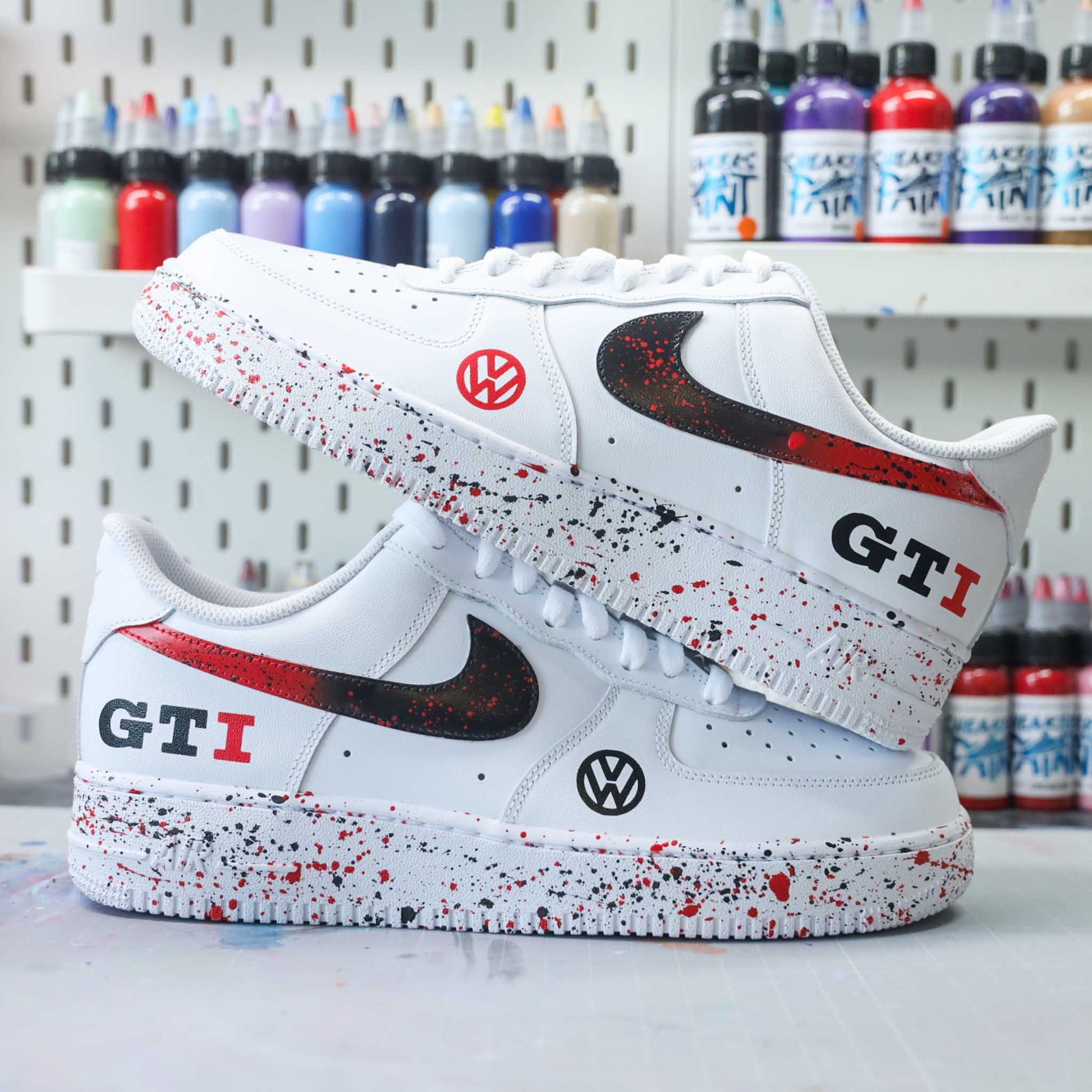 Nike Air Force Custom Splash dΓ©gradΓ© β SNEAKEAZE CUSTOMS