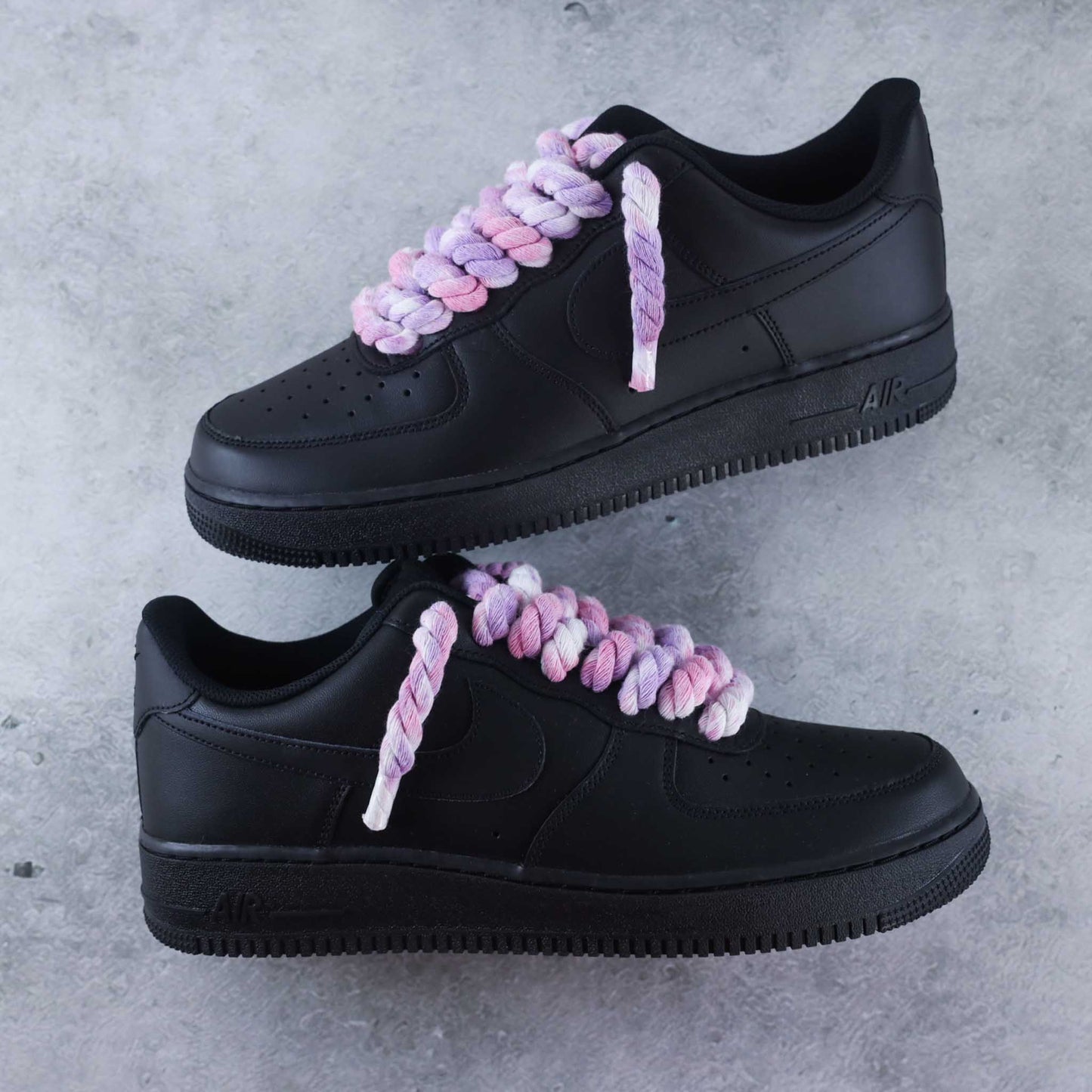 nike air force 1 custom rope laces nike custom gros lacets corde air force big laces 
