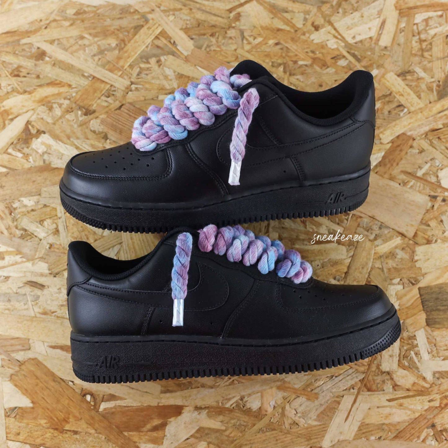 Ropes laces (couleur au choix) - Air Force 1 black custom