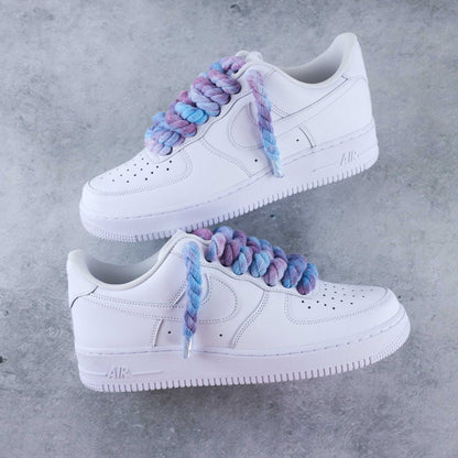 nike air force 1 custom rope laces nike custom gros lacets corde air force big laces 