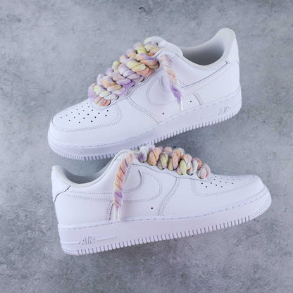 nike air force 1 custom rope laces sneakers nike gros lacets en corde af1 big laces nike gros lacet basket custom