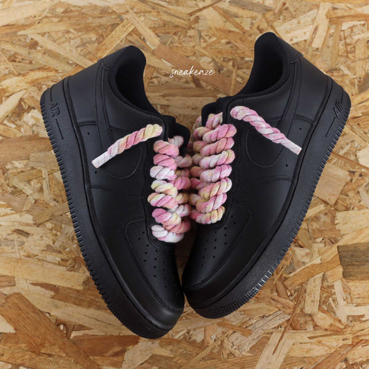 Ropes laces (couleur au choix) - Air Force 1 black custom