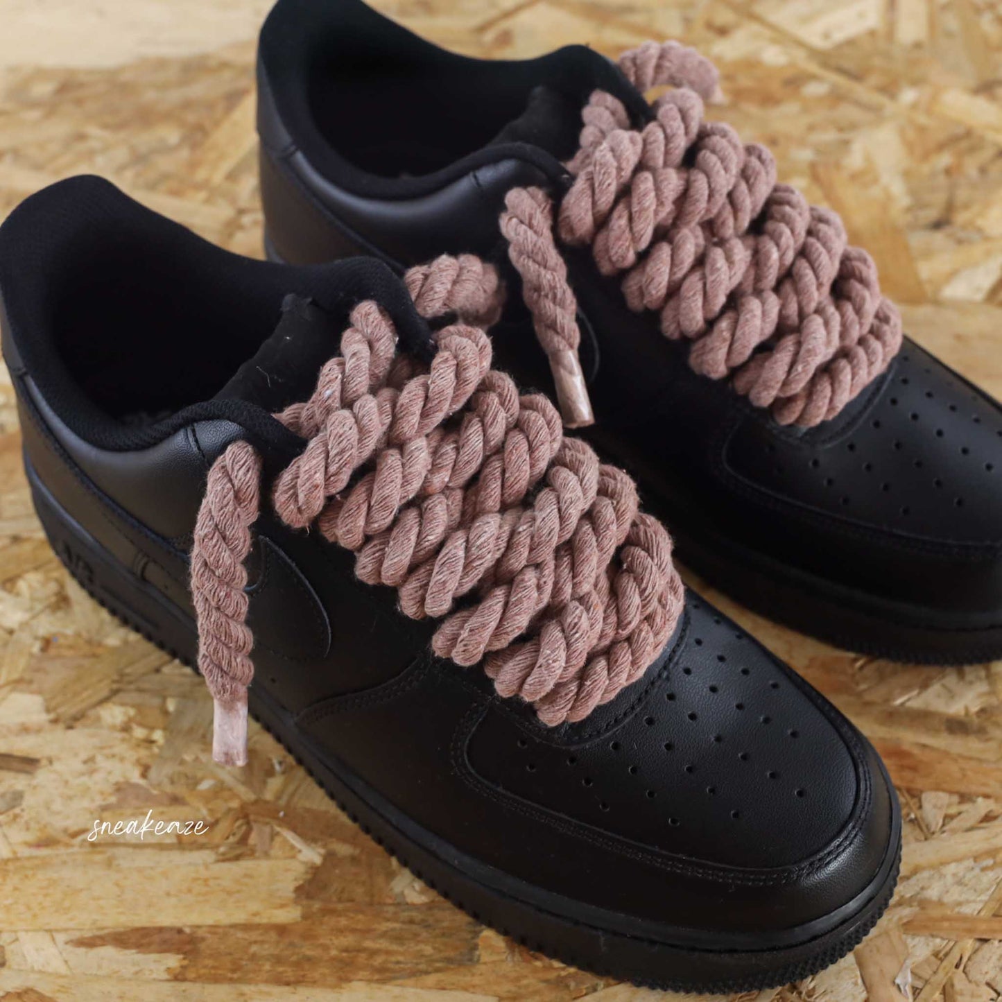 Ropes laces (couleur au choix) - Air Force 1 black custom