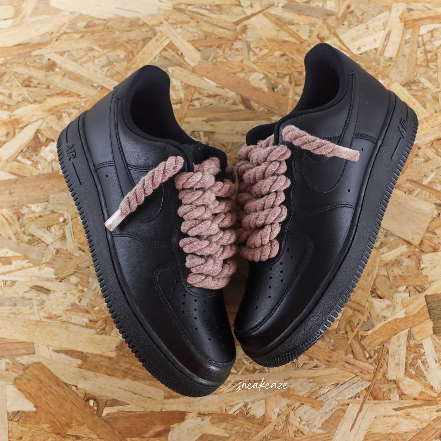 Ropes laces (couleur au choix) - Air Force 1 black custom