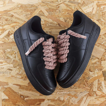 Ropes laces (couleur au choix) - Air Force 1 black custom