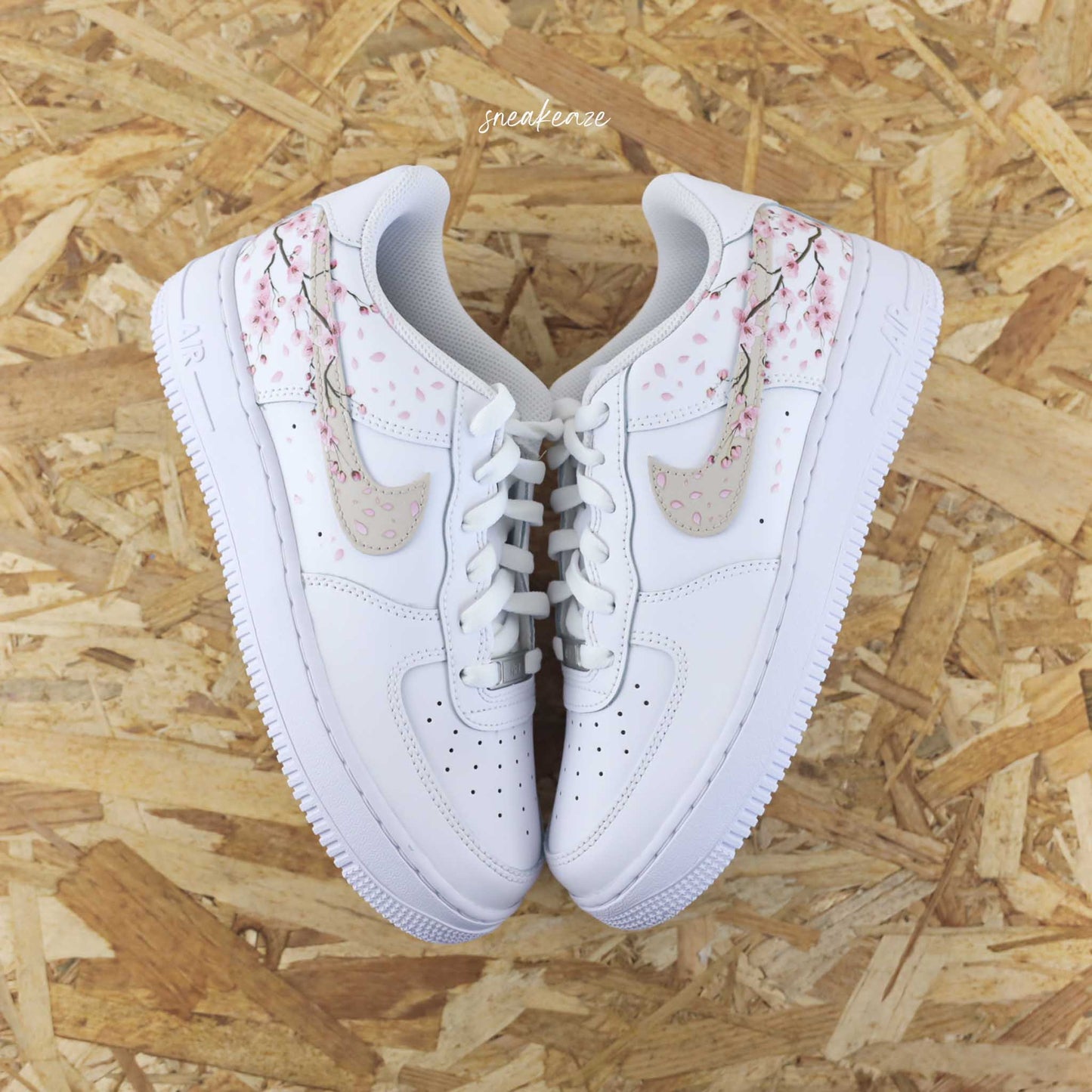 nike air force 1 custom sakura cherry blossom pastel sneakers af1 sneakeaze