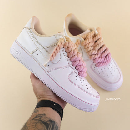 Sunset Rope Laces - Air Force 1 custom