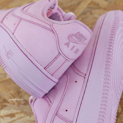 nike air force 1 custom dip dye sneakers men AF1 full pink teinture sneakeaze hype