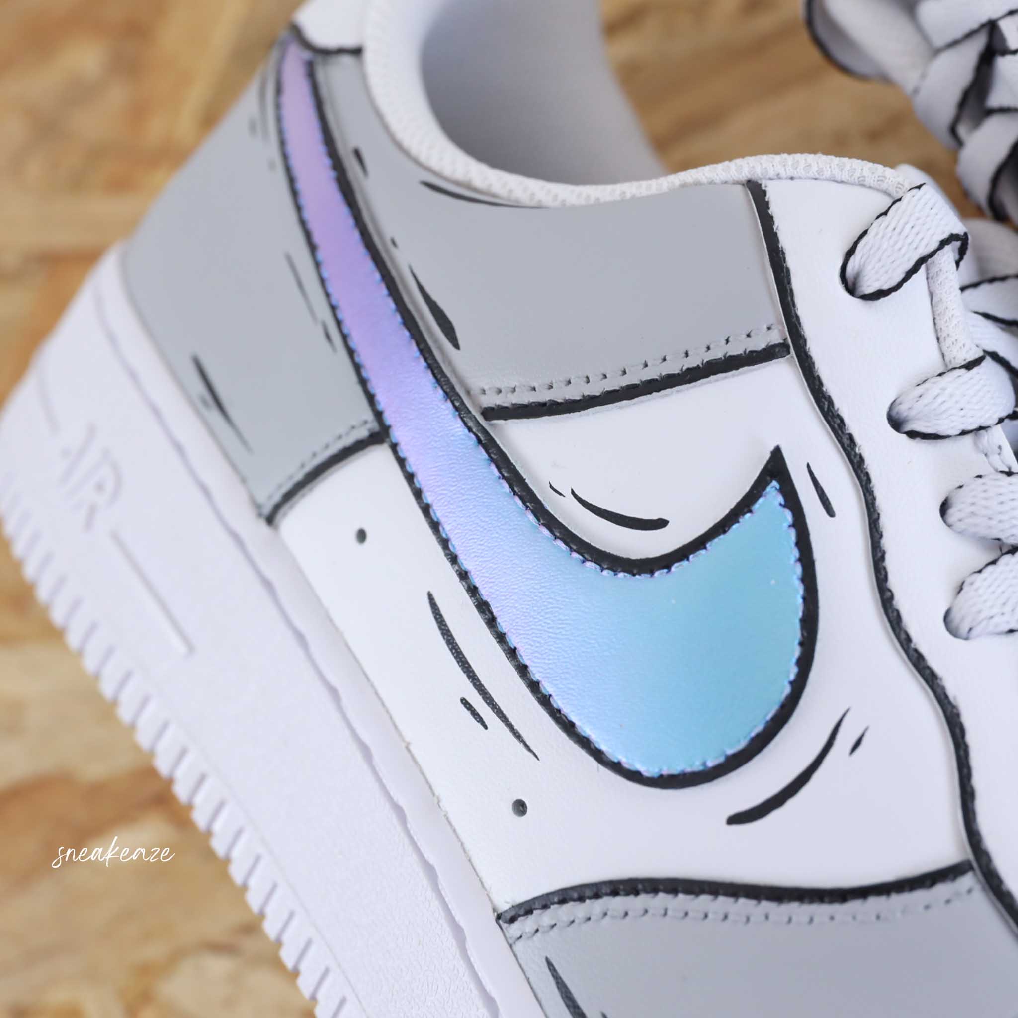 Holographic Sketch Air Force 1 custom