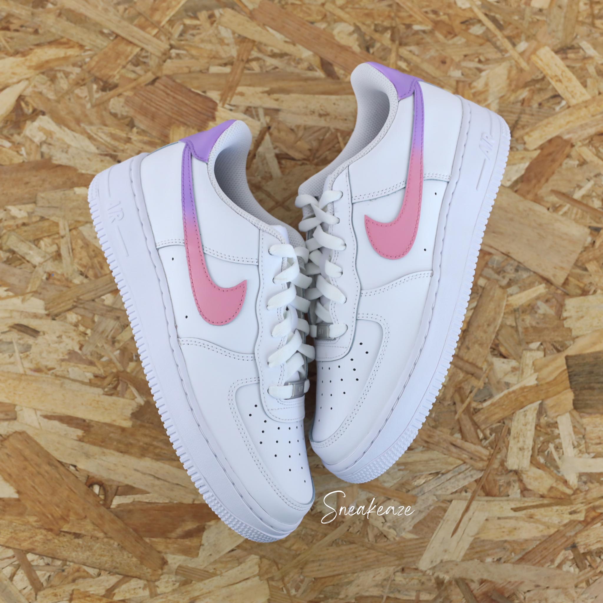 Arriere Swoosh degrade couleur au choix Air Force 1 custom