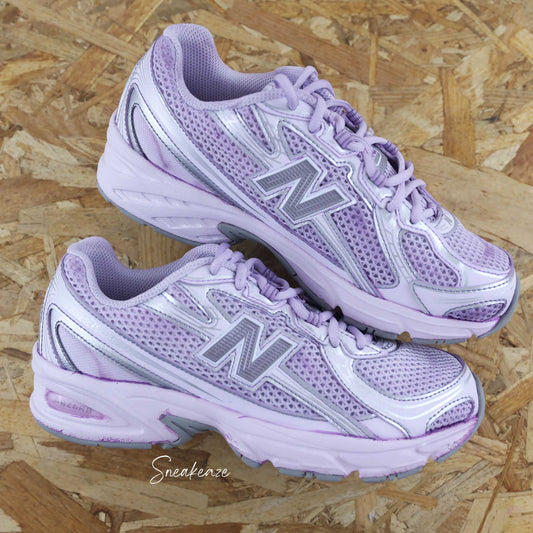 New balance 740 custom édition Dip Dye teinture lila pastel - sneakeaze custom skz