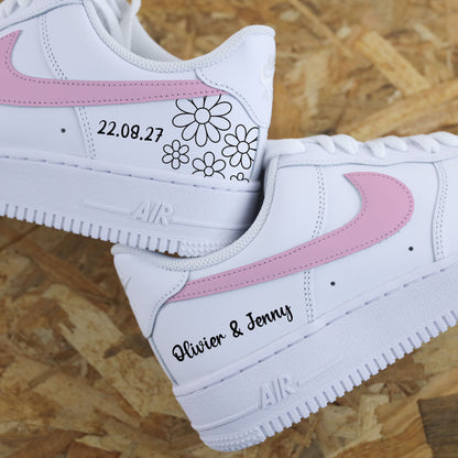 Nike Air Force 1 Mariage Marguerites - SNEAKEAZE CUSTOMS