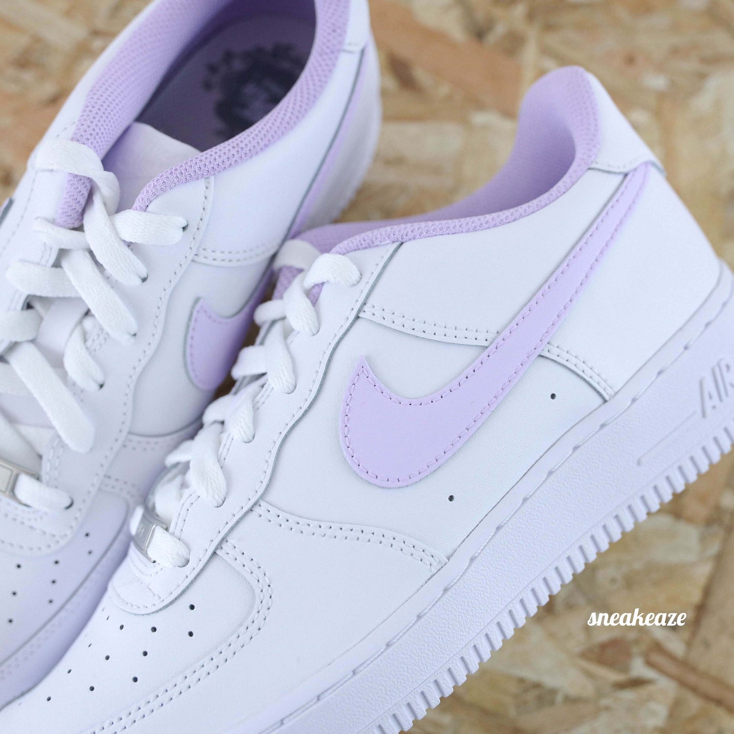 Swoosh & toile (couleur au choix) - Air Force 1 custom