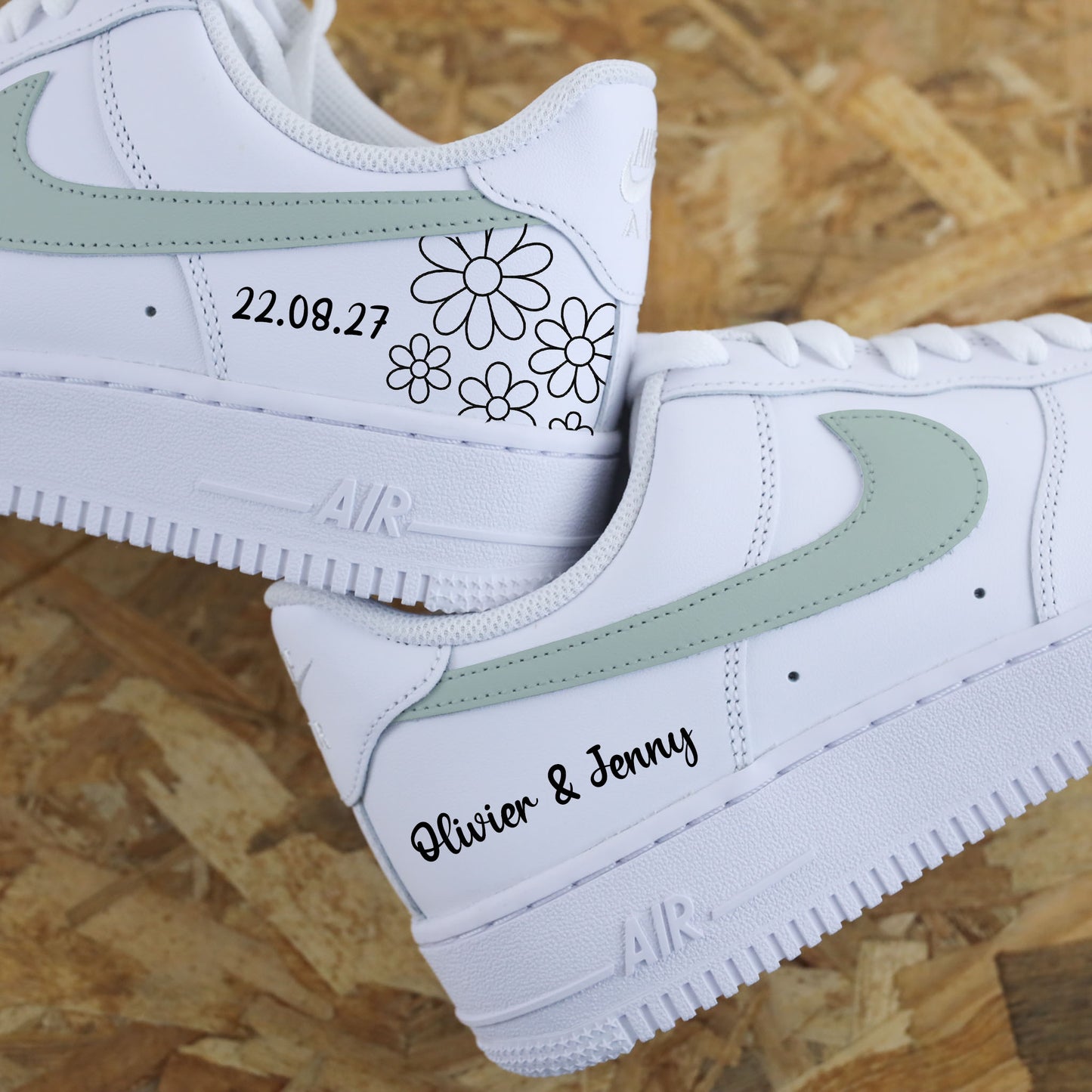 Nike Air Force 1 Mariage Marguerites - SNEAKEAZE CUSTOMS