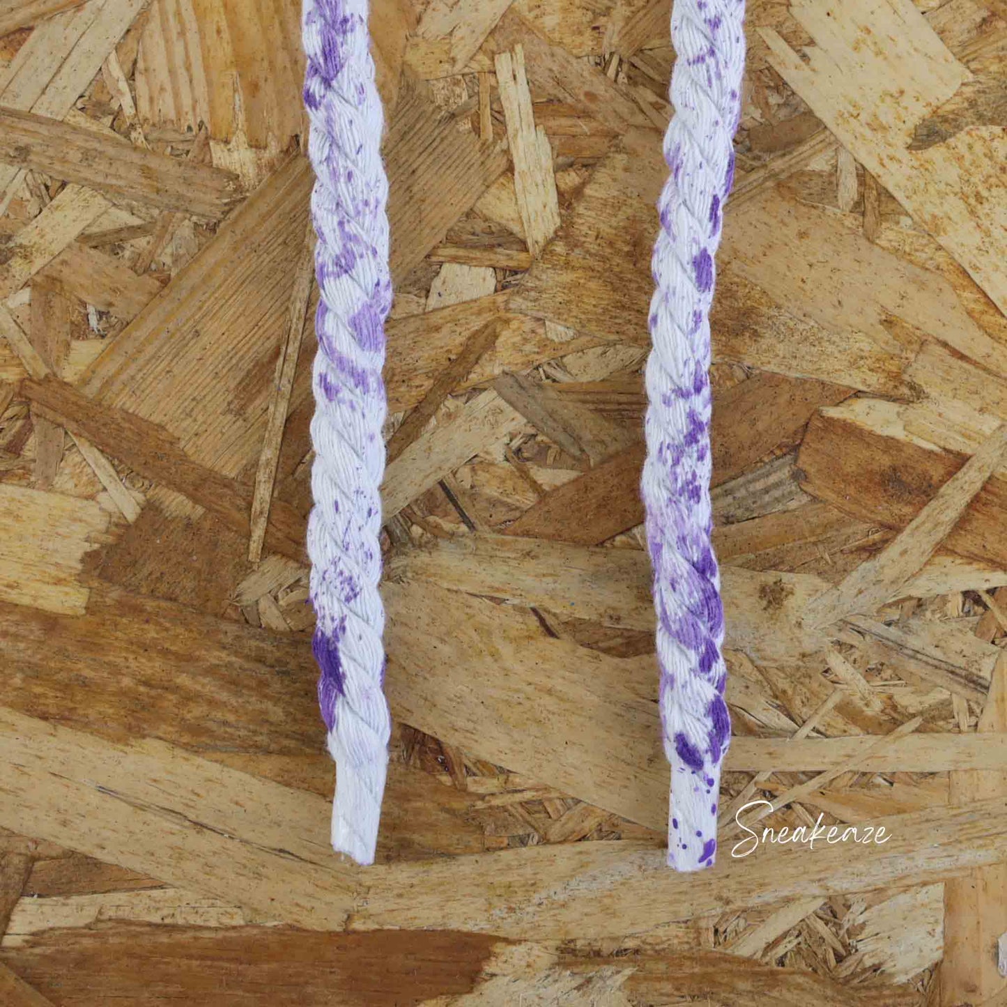 Lacets corde pour modèle Rope Laces - gros lacet corde pour nike air force 1 custom splash violet sneakeaze custom