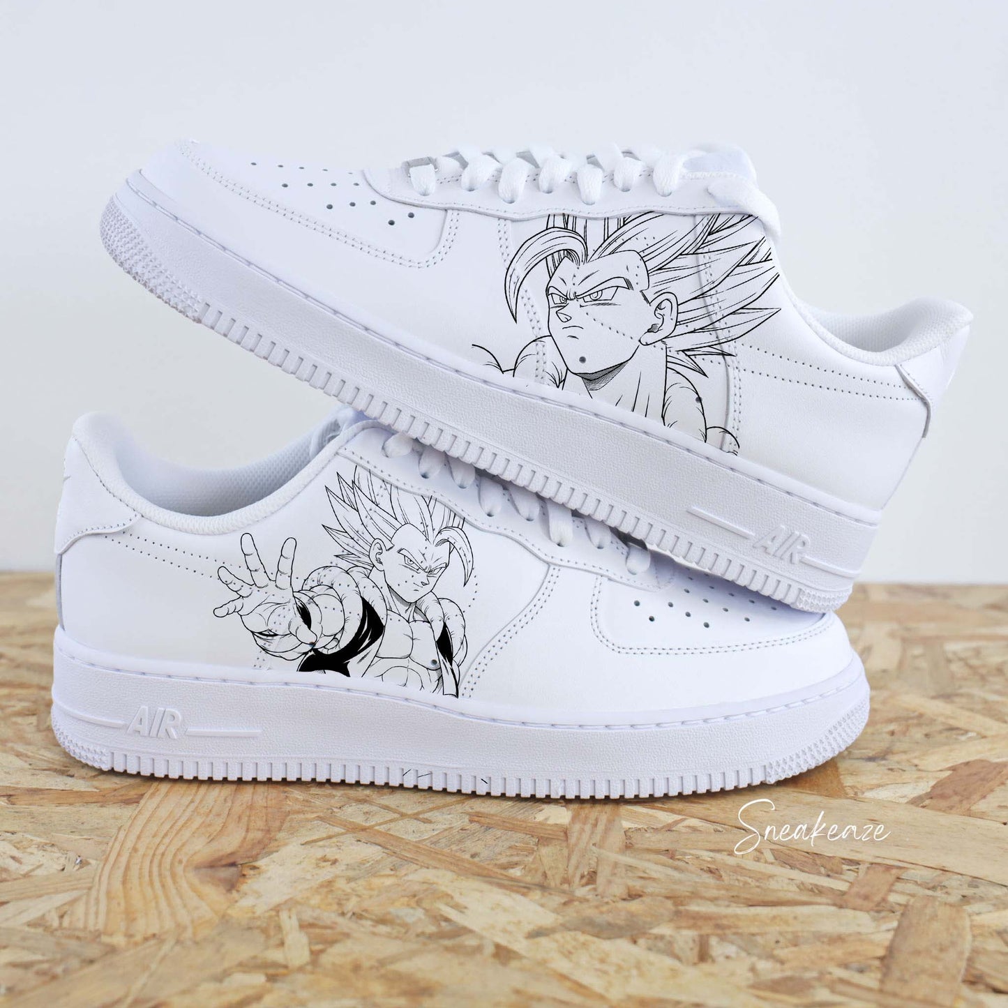 Gogeta / Dragon Ball Z - Nike Air Force 1 Custom