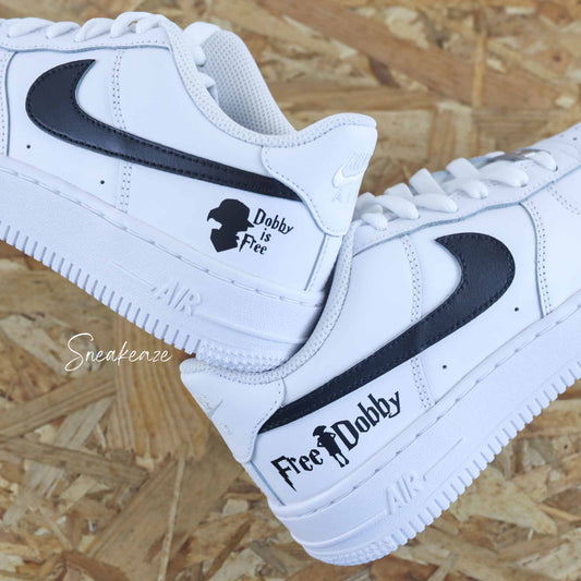 nike air force 1 custom - harry potter poudlard sorcier magie  dobby elfe magique - Sneakeaze customs SKZ