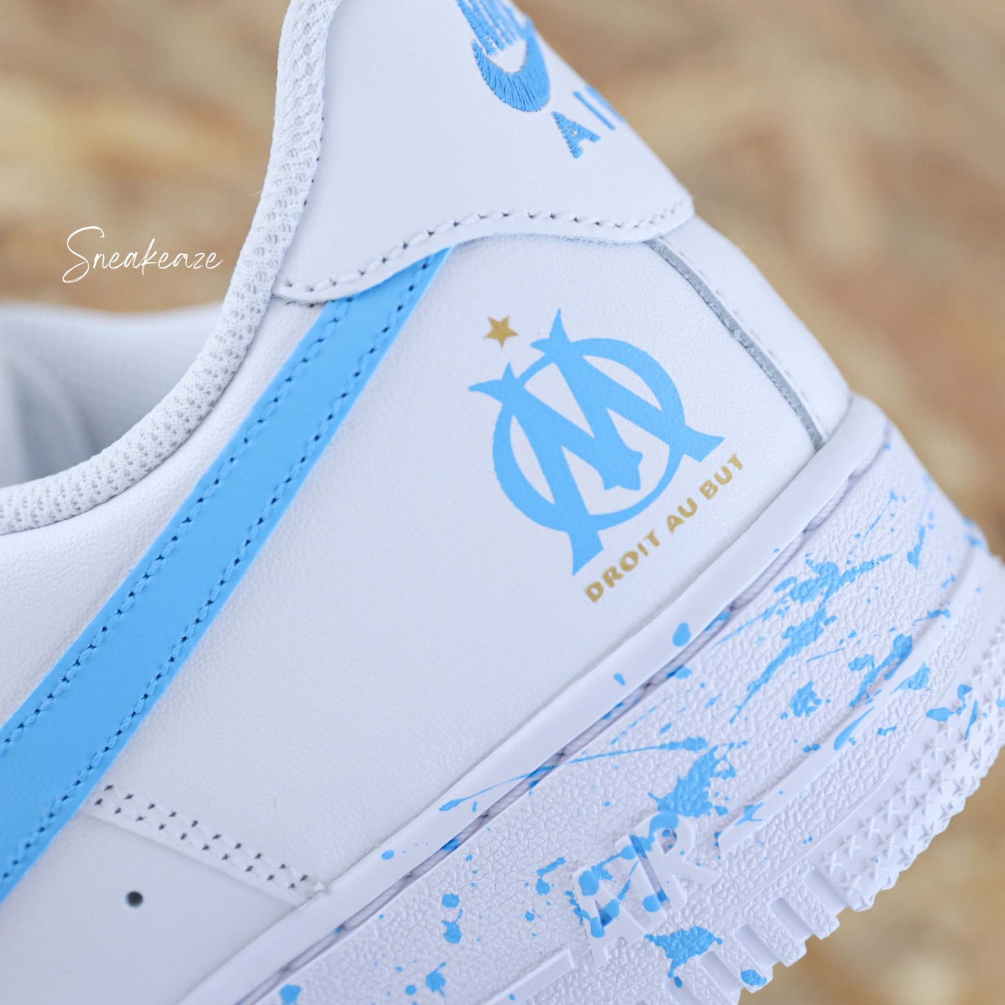 Marseille - Air Force 1 custom - SNEAKEAZE CUSTOMS