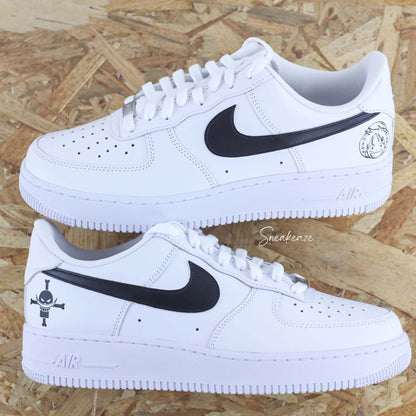 nike air force 1 custom - luffy et barbe blanc manga one piece - Sneakeaze customs SKZ