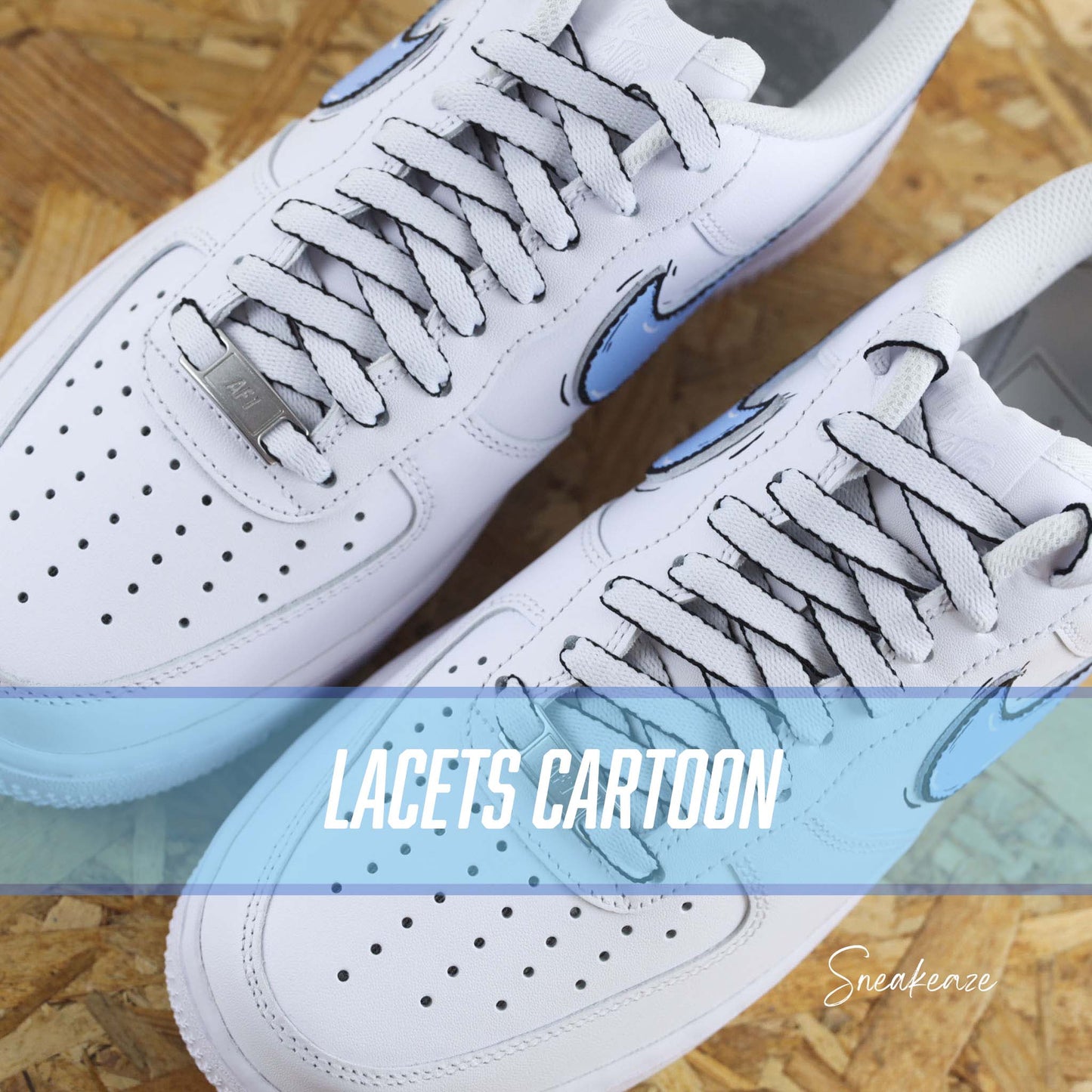 Cartoon swoosh (couleur au choix) - Air Force 1 custom