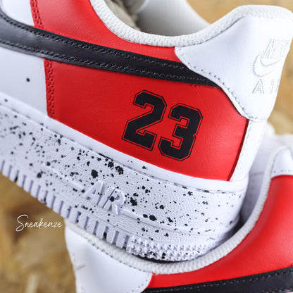 baskets custom air force 1 michael jordan bulls NBA 23 sneakeaze customs skz
