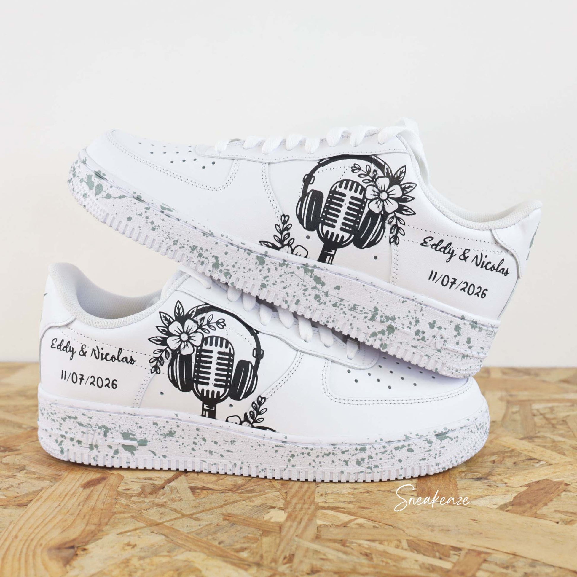 Love Soul - Air Force 1 Mariage - SNEAKEAZE CUSTOMS