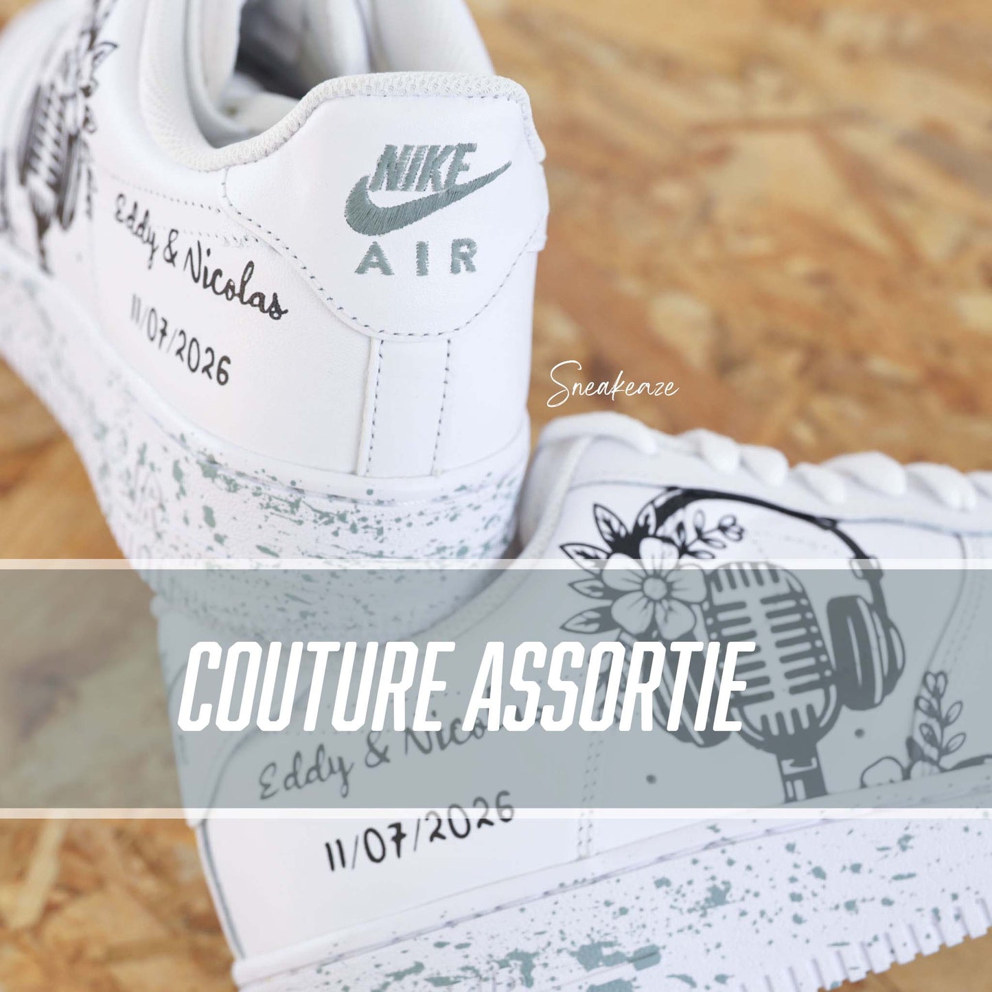 Love Soul - Air Force 1 Mariage - SNEAKEAZE CUSTOMS