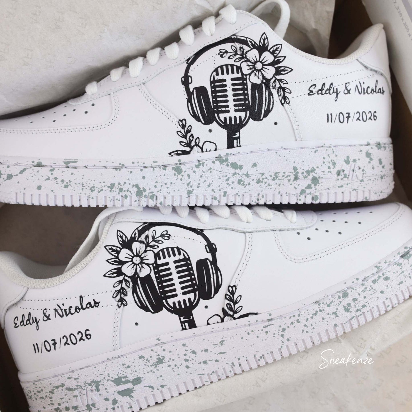 Love Soul - Air Force 1 Mariage - SNEAKEAZE CUSTOMS