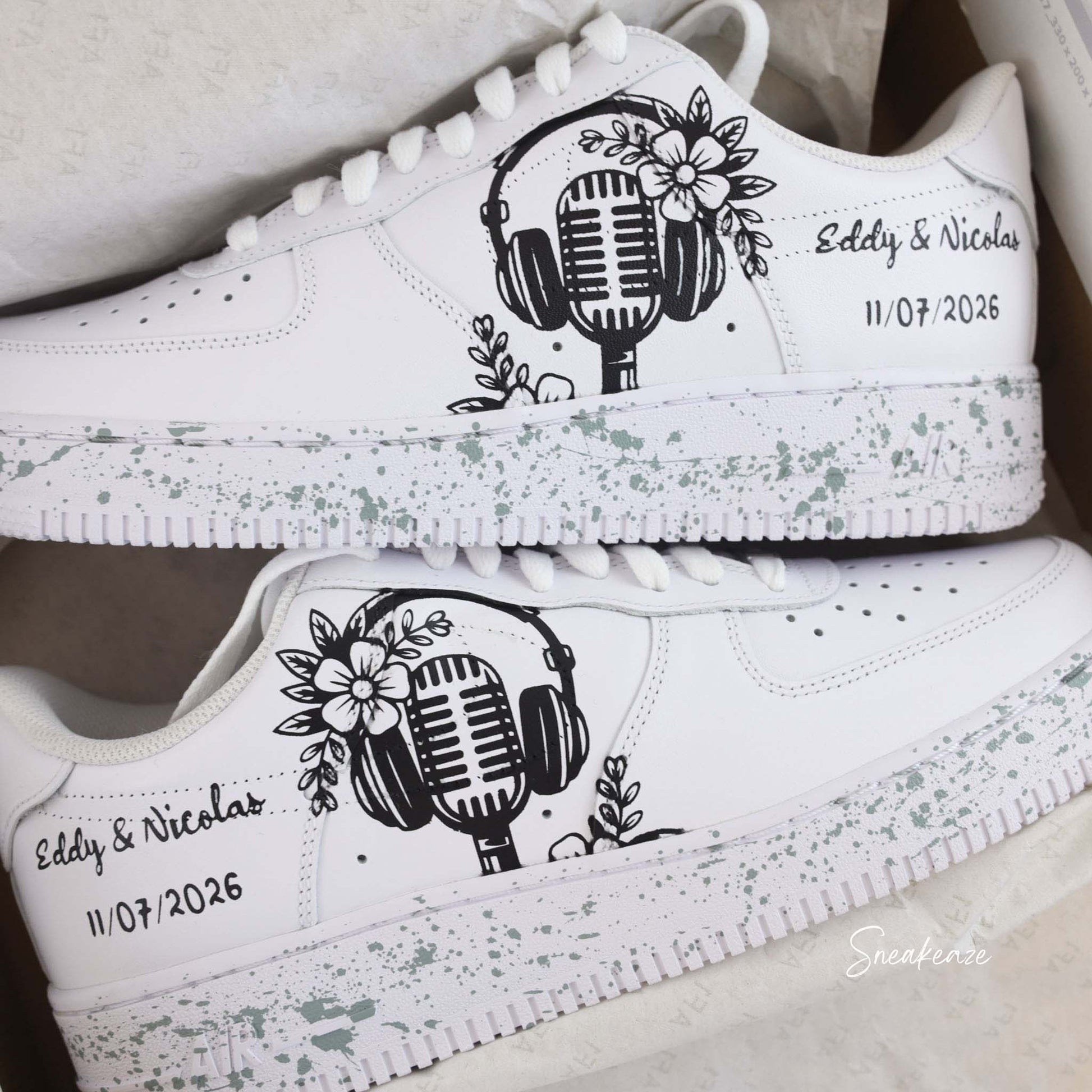 Love Soul - Air Force 1 Mariage - SNEAKEAZE CUSTOMS