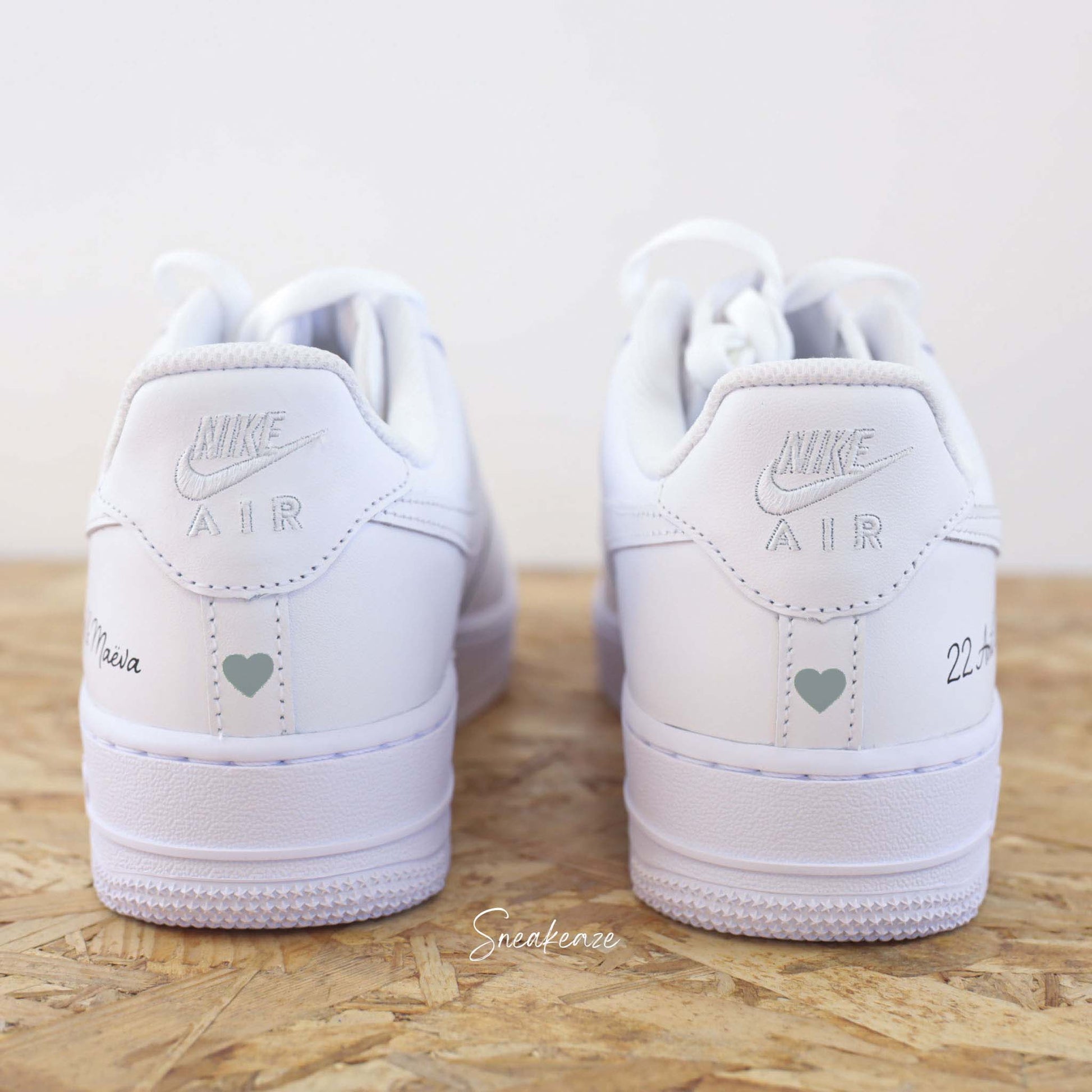 Coeur talon - Air Force 1 custom - SNEAKEAZE CUSTOMS