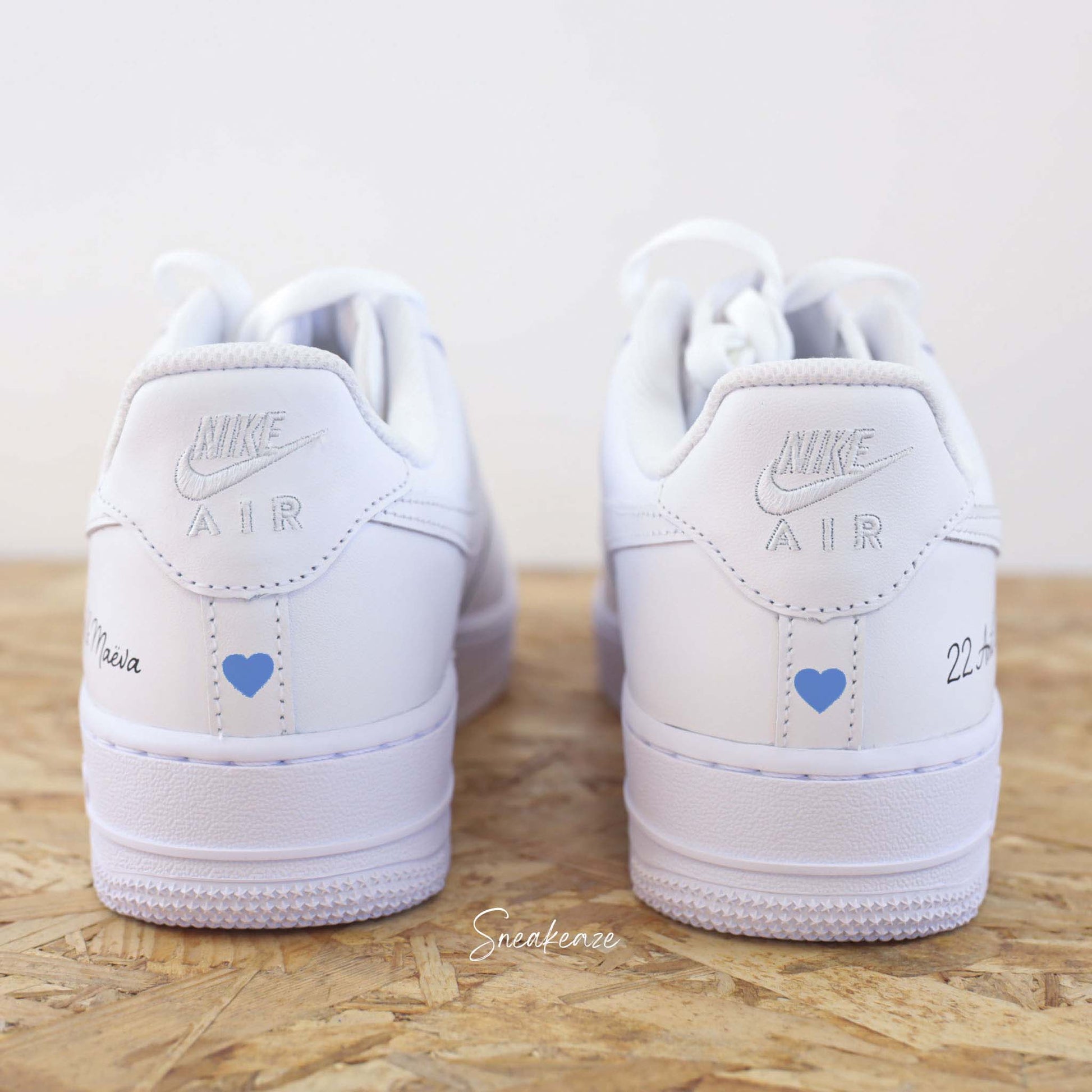 Coeur talon - Air Force 1 custom - SNEAKEAZE CUSTOMS