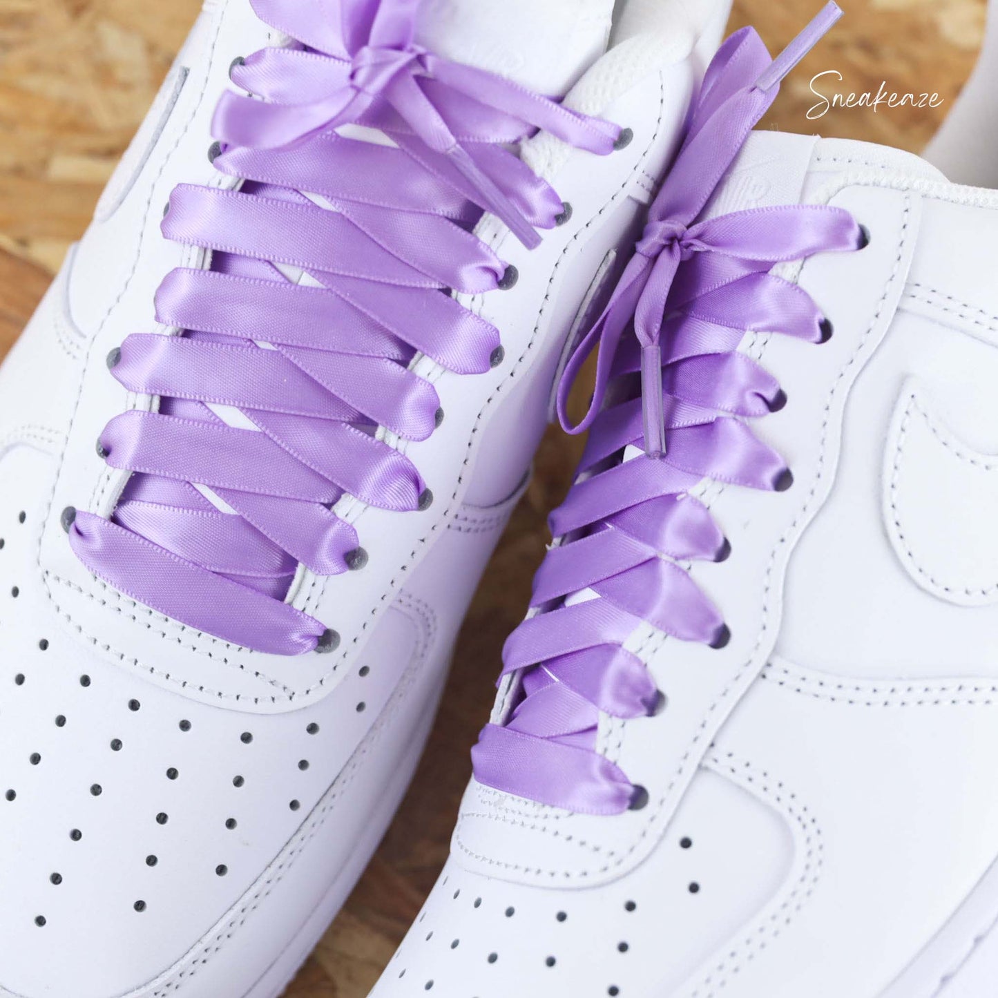 Lacets Ruban accessoires de baskets nike air force 1 custom pour mariage